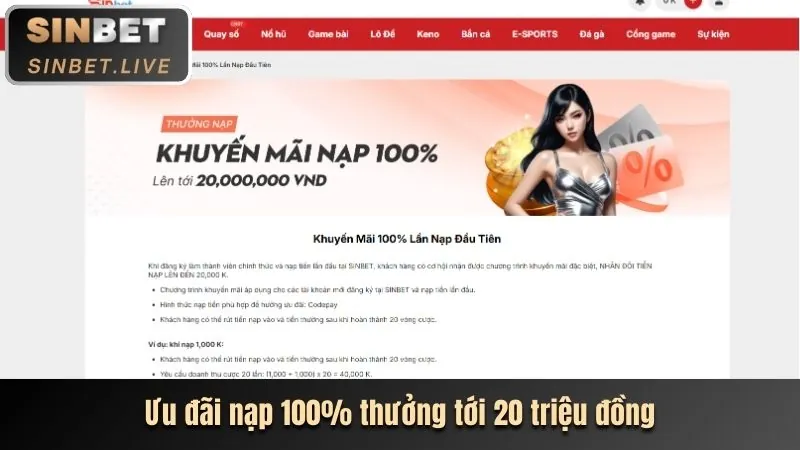 Ưu đãi chào mừng thành viên mới tại cm888 link vào